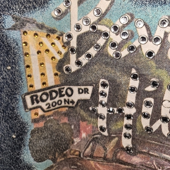 DENIM Vintage Hand painted Jacket - Picture 2 of 14